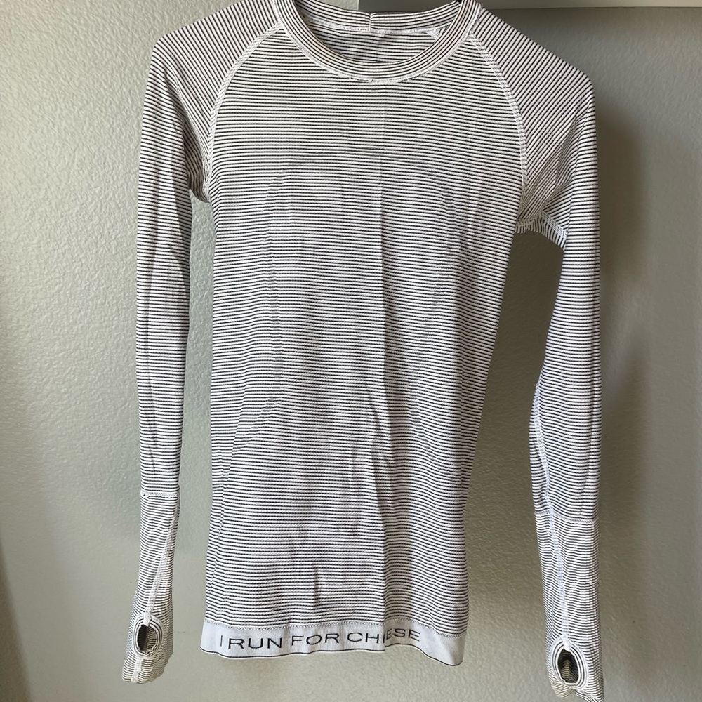 LULULEMON STRIPED LONG SLEEVE